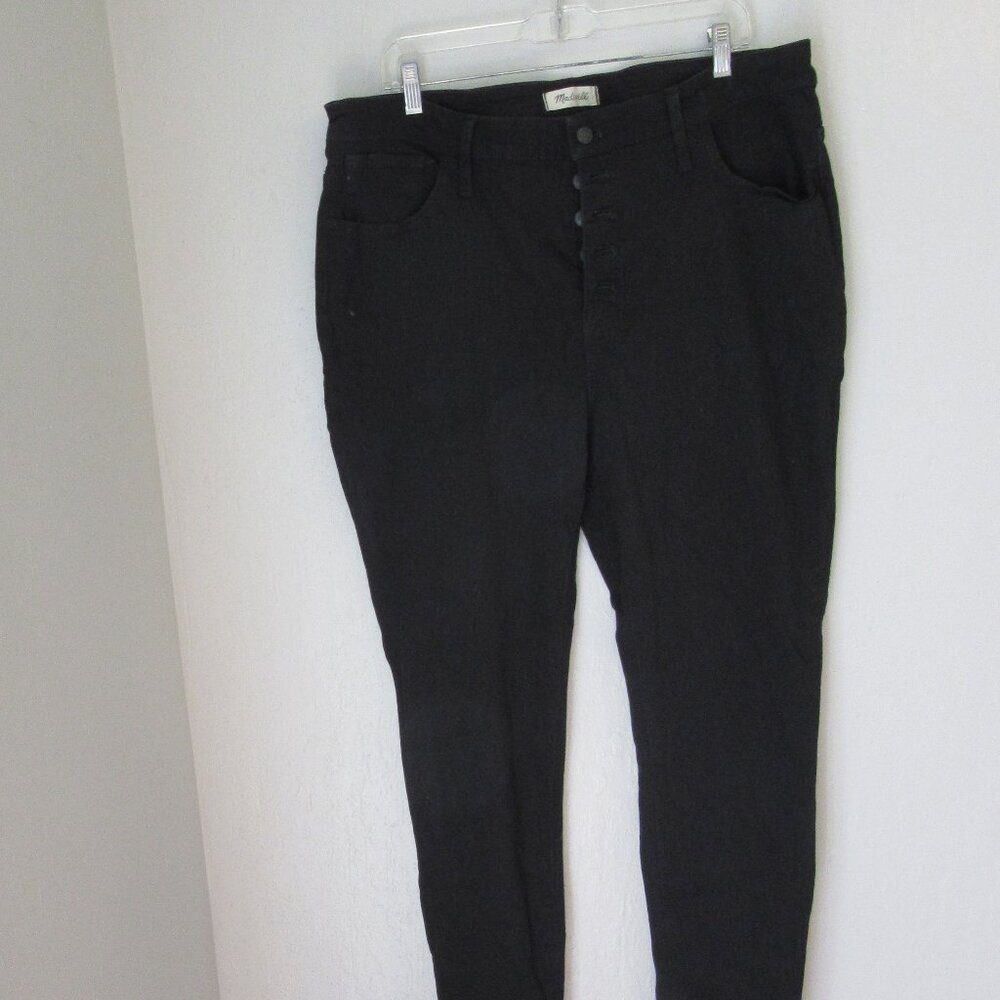 MADEWELL Black MidRise Skinny Denim Waist 38 Jeans